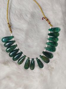 Collier ras du cou ethnique en cristal pour enfants, fait main, tendance, avec pendentif goutte d'eau en agate, bijou de fête, best-seller - Product Image 4