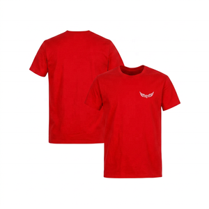 T-shirt à manches courtes bleu marine pour homme avec logo blanc imprimé sur le devant, col rond décontracté, coupe régulière, jersey de coton - Product Image 5