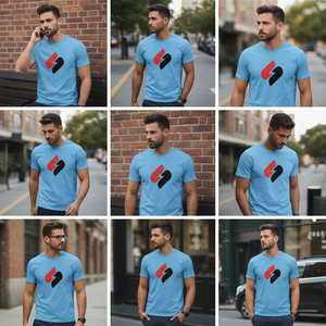Camiseta Lisa para Hombre al por Mayor, Camiseta Básica Informal de Manga Corta de Algodón con Logotipo Personalizado - Product Image 5