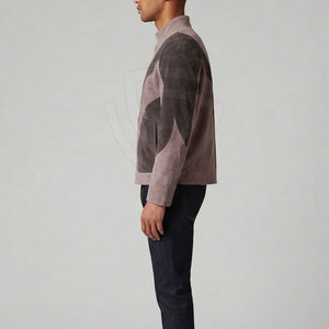 Luxury <b>Suede</b> <b>Leather</b> <b>Jacket</b> With Premium Soft Texture Clean Modern Comfortable Fit For Men Fashion And Seasonal Wear - Product Image 5