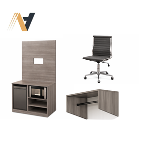 Juego de dormitorio contemporáneo inspirado en Red Roof - Muebles de hostelería de MDF+LPL para hoteles de 3 estrellas - Directo de fábrica en Vietnam - Product Image 1