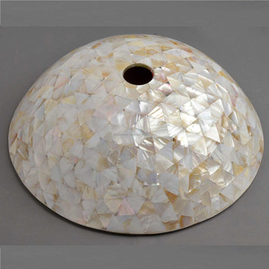 อ่างน้ำไข่มุกแฮนด์เมดสำหรับตกแต่งบ้านทันสมัยจากอินเดีย RF งานฝีมืองานแต่งงานอ่างล้างหน้าที่เหมาะสม - Product Image 4