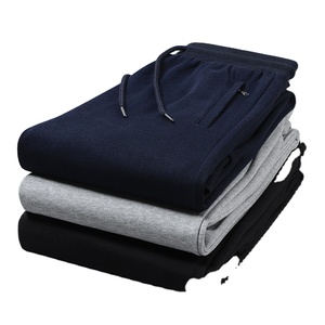 Pantalones de forro polar de talla grande, holgados, 100% algodón puro, de alta calidad, con logotipo bordado personalizado, precio de fábrica de Bangladesh y China - Product Image 1