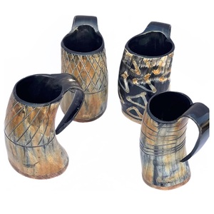 100% Natural Drinking Horn Mug For Party High Quality & Funny Christmas Mug Customised Horn Mug For Home Hotel And Restaurant - Product Image 2