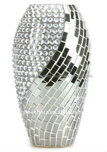 Antiguo mosaico vidrio ágata maceta hermosa piedra preciosa tallada arte coleccionable piedra semipreciosa artesanías con grabado - Product Image 2