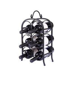 Estante para Vino Metálico Popular, Diseño Único, Estilo Rústico, Decoración para Bar en Casa, Soporte para Botellas de Vino, Proveedor Mayorista - Product Image 4