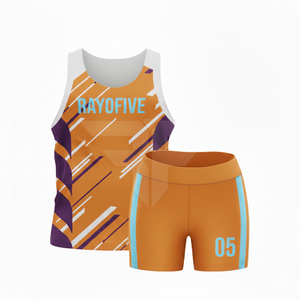 Traje de Carrera de Maratón de Poliéster de Secado Rápido, Uniforme de Atletismo OEM, Precio de Fábrica, Uniforme de Equipo Personalizado - Product Image 1