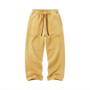 Oversized Vintage Acid Wash Fleece Sweatpants Men Winter <b>Thermal</b> Warm Joggers OEM ODM - Product Image 6