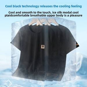 Camiseta Casual de Verano para Hombre, Versátil, 150g, 100% Algodón, Corte Regular, Cuello Redondo, Secado Rápido, Transpirable, Anti-UV, con Letras - Product Image 6