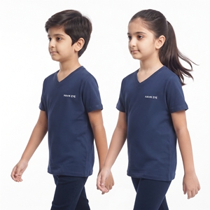 Camiseta de Cuello Redondo para Niños, Diseño Personalizado, Venta al Por Mayor, Unisex, Manga Corta, Lisa, Ropa Casual Infantil, Tops Informales - Product Image 4
