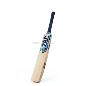 Bate de críquet ZAP Classic Platino de madera de sauce inglés, tamaño 3, perfil curvo indio, ligero y duradero, para edades de 8 a 12 años - Product Image 2
