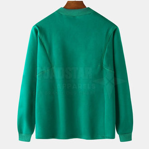 Oem Service Winter Men's High Quality <b>Fleece</b> <b>Sweatshirts</b> Solid Color Polyester/Cotton Customizable for Sale - Product Image 2