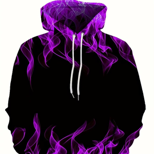 Creative Flame 3D Printed <b>Hoodie</b> for Men <b>Cool</b> Oversized Pullover Sweatshirt with Spring Autumn Style - Product Image 1