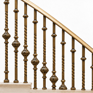 Barandilla de Bronce Trenzado con Espirales y Pernos Ornamentales para Hoteles de Lujo, Villas y Escaleras - Product Image 3