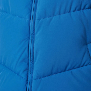 Custom Women's Bright Blue <b>Puffer</b> <b>Vest</b> High Stand Neck V Quilting Pattern Sleeveless Padded Casual Outdoor <b>Vest</b> OEM Supplier - Product Image 4