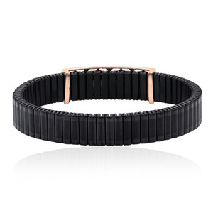 18K Rose Gold Gents <b>Bracelet</b> 4.410g Regular Size Real Gold Wristlet For Men Elegant Solid Link Fine Jewelry Male Classic Luxury - Product Image 2