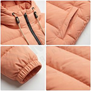 Parkas de invierno de talla grande para hombre, chaquetas acolchadas negras sólidas, capucha acolchada con burbujas desmontable, abrigos impermeables de tela de piel ligera para hombre - Product Image 4