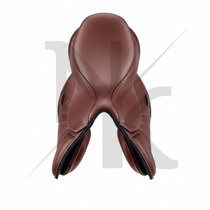 Silla de montar inglesa de alta calidad para carreras de caballos, de cuero genuino con estructura de madera, cómoda, productos de carreras de caballos ingleses de la India. - Product Image 3