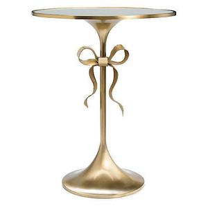 Table d'appoint ronde en aluminium avec plateau en verre trempé, table décorative moderne pour les intérieurs de la maison - Product Image 2