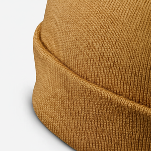 Gorro de Punto Unisex de Color Sólido, Gorro de Invierno 100% Acrílico, Estilo Casual con Puño Acanalado para Adultos, Circunferencia de Cabeza de 56-58 cm - Product Image 4