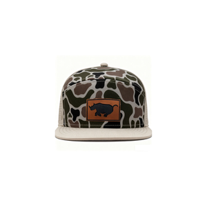 Casquette de golf imperméable fabriquée au Vietnam avec logo personnalisé en patch de caoutchouc, casquette snapback camouflage 7 panneaux haute performance avec patch en cuir, Gorras de sport - Product Image 1
