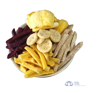 [MEILLEURES VENTES] Fruits secs mélangés Blue Lotus, tranches de fruits déshydratés, collation au goût sucré, délicieuse garniture pour le yogourt, petit-déjeuner - Product Image 1