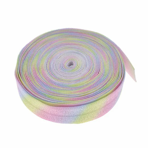 High Quality Eco-Friendly Double Face Woven Nylon Silk Elastic <b>Ribbon</b> for Garment Waistband Underwear Sewing Craft Accessories - Product Image 6