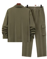 Conjunto Deportivo Informal para Hombre/Conjunto Deportivo Moderno para Exteriores con Bolsillos/Cordón Ajustable/Cremallera/Poliéster/Estilo Atlético/Corte Regular