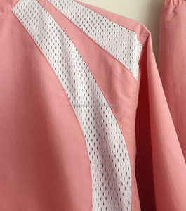 Coupe-vent de sport pour femmes avec écusson en maille personnalisé coupe-vent en nylon de travail chemise et pantalon ouverts survêtements complets pour hommes - Product Image 2