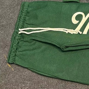 Stoopid Men's Green Hoodie Sweatshirt <b>Set</b> Cotton <b>Knitted</b> Casual Autumn Full Zip Members Print Tracksuit - Product Image 4