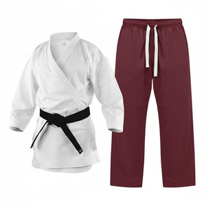 Uniforme de Karate OEM Premium de Algodón Ligero y Duradero con Logotipo Bordado, Uniforme Tradicional de Artes Marciales Blanco de 280g - Product Image 3