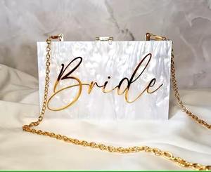 กระเป๋าคลัทช์อะคริลิคเรซิ่นดีไซน์เนอร์สำหรับผู้หญิง กระเป๋าถือใสสำหรับงานปาร์ตี้ยามเย็น กระเป๋าถือหรูหราสำหรับสุภาพสตรี - Product Image 2