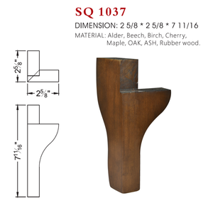 Pieds de canapé en bois de haute qualité pour canapé sectionnel, chaise, ottoman et meubles de rangement - Product Image 1