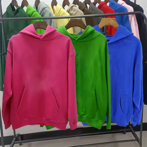 เสื้อฮู้ดดี้ผ้าฟลีซคอตตอนไซส์ใหญ่สำหรับฤดูหนาว สไตล์ลำลอง พิมพ์ลายพัฟฟ์ตามสั่ง สตรีทสไตล์ ODM สินค้าพร้อมส่ง คุณภาพสูง รับออเดอร์จำนวนมาก - Product Image 3