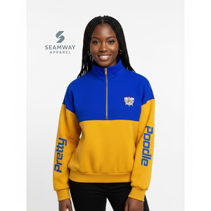 Sigma Gamma Rho Quarter <b>Zip</b> Pullover Women Short <b>Zip</b> <b>Jumper</b> Casual Mock Neck Quarter <b>Zip</b> Sweatshirt Stand Collar <b>Zip</b> Up Pullover - Product Image 5