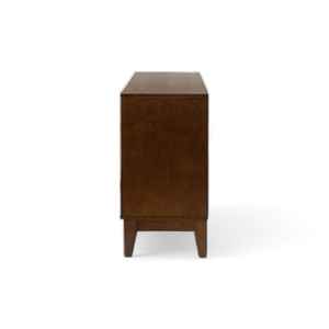 Buffet en teck massif brun au design minimaliste pour salon intérieur - Product Image 5