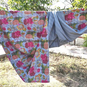 Venta al por mayor hecho a mano indio Kantha edredones cálido invierno Manta - Product Image 4