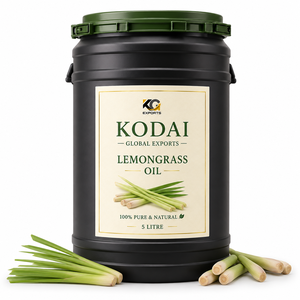 Aceite Esencial de Limoncillo de Tamil Nadu 100% Puro y Natural de Primera Calidad, Destilado al Vapor, para Aromaterapia y Cuidado Facial, Kodai Global Export - Product Image 1