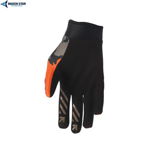 Motocross <b>Gloves</b> Breathable Anti-Slip <b>Touch</b> Screen Polyester Organic Leather Hook Loop Closure Unisex for Bike Motorcycle - Product Image 2