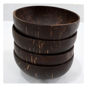 Tazón de cáscara de coco con acabado natural, reutilizable, ecológico, para ensalada y fruta - Product Image 3