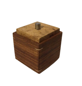 Tarros de madera hechos a mano modernos y personalizados, recipientes para regalos de bodas y eventos, tarros y recipientes de madera con acabado natural. - Product Image 1