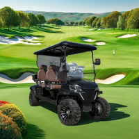 Voiturette de golf électrique 4 places 48V économique pour les opérations sur les terrains de golf des hôtels