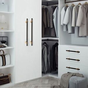 Black & Gold T-Bar Drawer & Closet <b>Pulls</b> Kitchen Cabinet <b>Door</b> <b>Handles</b>-Furniture <b>Handles</b> & Knobs - Product Image 3