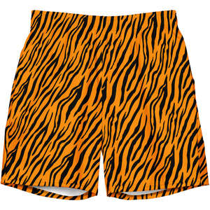 Men's Tiger Print Shorts Orange Black <b>Animal</b> <b>Pattern</b> Casual Beachwear Streetwear Summer Shorts - Product Image 5
