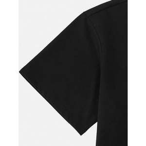 T-shirt à manches courtes col rond noir pour homme ThunderCats, imprimé logo rouge, coupe classique, style décontracté, respirant, tissu jersey 300g, 100% coton - Product Image 4