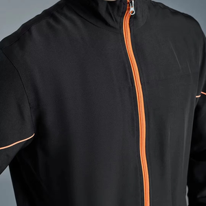 Conjunto Deportivo de Invierno Personalizado para Hombre, Transpirable, de Tejido de Rizo, con Cierre de Cremallera, Bordado con Patrón Floral, Estilo Clásico, Corte Holgado - Product Image 3