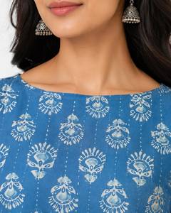 Conjunto de Kurti de lino y algodón y pantalón Plazzo de rayón para damas, estilo indio pakistaní, Salwar Kameez, Kurtis de algodón a bajo precio, completamente cosidos. - Product Image 3
