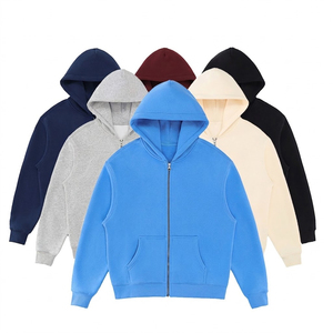 Sweat à capuche personnalisé avec logo, en tissu polaire, pour homme, à séchage rapide, respirant, avec fermeture éclair, style streetwear décontracté, pour homme et femme. - Product Image 1