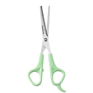 Professional 6-Inch Green Hair Cutting Scissors and Thinning Shears Set 2-Pack Stainless Steel Hair Styling Tools with Comb - Product Image 6