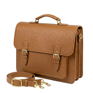 Genuine Leather Briefcase Laptop <b>Bag</b> Business Office Handbag Professional Attache Case Travel <b>Work</b> Messenger <b>Bag</b> Men 15.6 Inch - Product Image 1